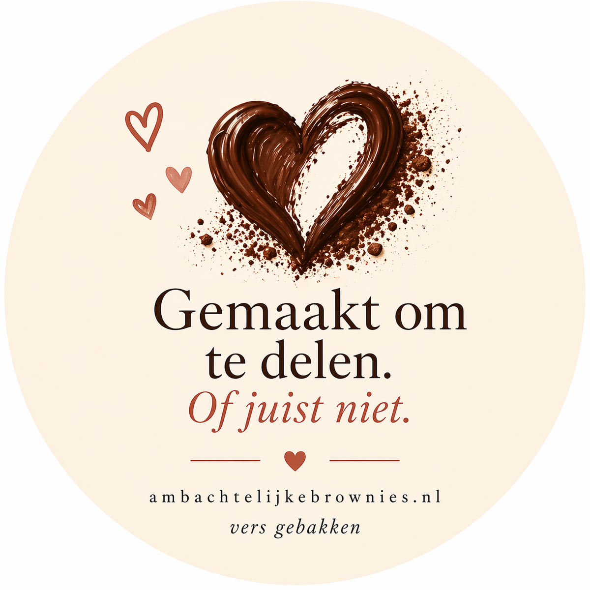 Liefde kadoverpakking brownie